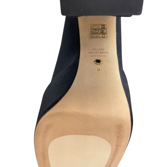 Stuart Weitzman Skyhi 145 Stretch Fabric Platform Womens Sock Bootie Size 8M - Picture 11 of 16